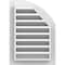 Ekena Millwork Quarter Round Top Left Functional, PVC Gable Vent w/ 1" x 4" Flat Trim Frame, 06"W x 12"H GVPQL06X1201FUN - alternate 3